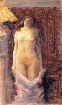 Nude With Lamp Artwork by Pierre Bonnard