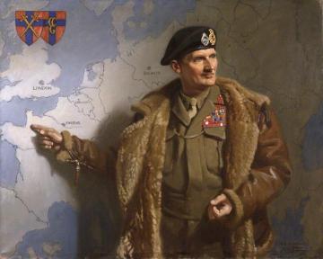 Bernard Law Montgomery, 1st Viscount Montgomery Of Alamein Artwork by Francis Owen Salisbury