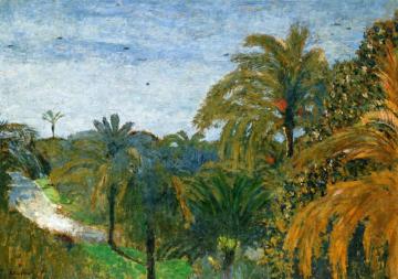 Garden in Cannes Artwork by Edouard Vuillard