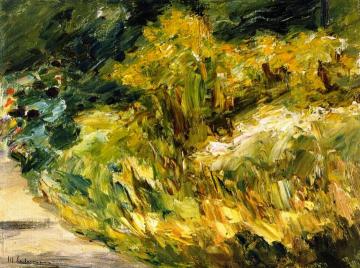 Flowers at the Gardener's House toward the Northwest (sketch) Artwork by Max Liebermann