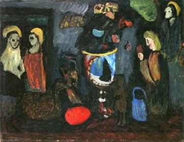 Dark Still Life Artwork by Gabriele Münter
