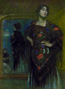 The Spanish Shawl Artwork by Alice Pike Barney