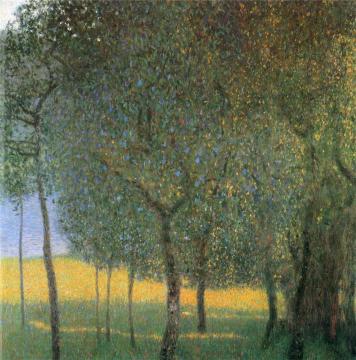 Fruit Trees Artwork by Gustav Klimt