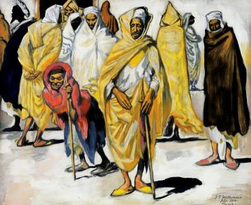 Arabs. The Beggar-woman Votma, Tunis Artwork by Jans Ferdinand Willumsen