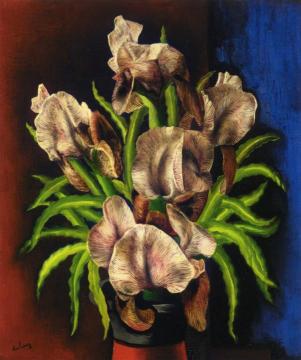 Vase of Flowers Artwork by Moise Kisling
