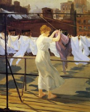 Sun And Wind On The Roof Artwork by John Sloan