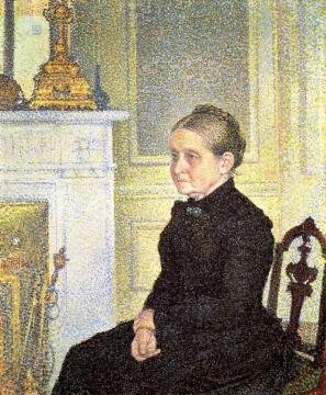Portrait of Madame Charles Maus Artwork by Theo van Rysselberghe