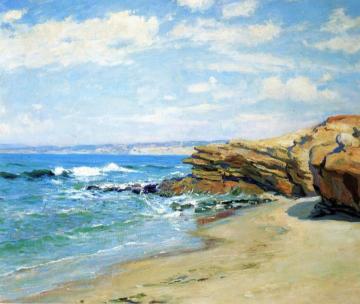 La Jolla Beach Artwork by Guy Orlando Rose