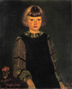 Portrait of Miss Ruth Breslin Artwork by George Benjamin Luks