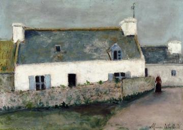 Farm on L'Ile d'Ouessant (Finistere) Artwork by Maurice Utrillo