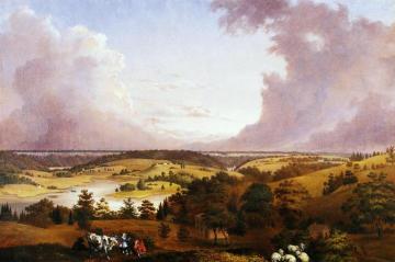 View of Hastings-on-Hudson Artwork by John Ludlow Morton