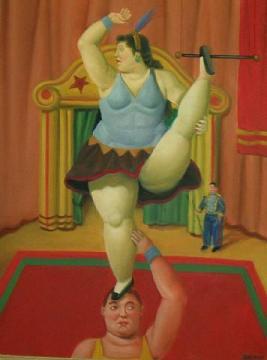 Circus Girl Artwork by Fernando Botero