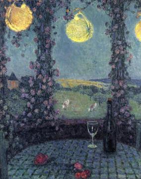 The Gazebo, Gerberoy Artwork by Henri Le Sidaner