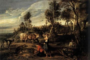 Farm at Laken Artwork by Peter Paul Rubens