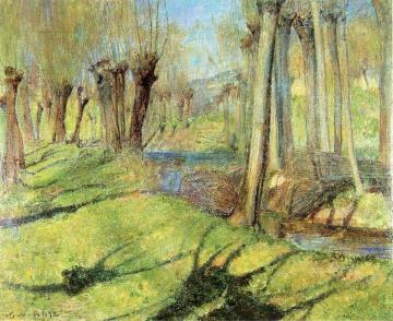 Giverny Willows Artwork by Guy Orlando Rose