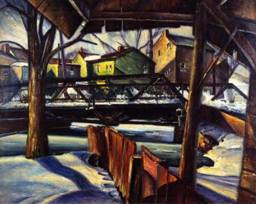 Village Bridge Artwork by Charles Rosen