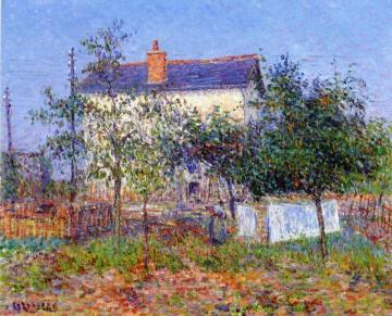 La maison de garde barrière Artwork by Gustave Loiseau