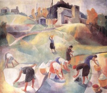 Washerwomen Artwork by Karoly Patko