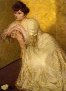 The Yellow Screen Artwork by Lilla Cabot Perry