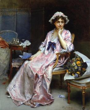 The Love Letter Artwork by Raimundo de Madrazo y Garreta