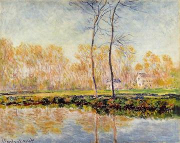 The Banks of the River Epte at Giverny Artwork by Claude Oscar Monet