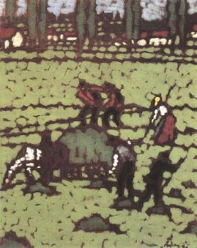 Work in the Fields Artwork by József Rippl-Rónai
