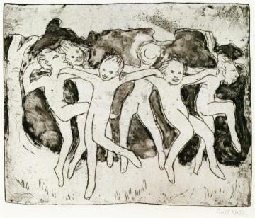 Children Of The Woods Artwork by Emil Nolde