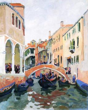 Venetian Canal Artwork by Jane Peterson