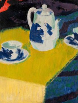 Blue and White China Artwork by Francis Campbell Boileau Cadell