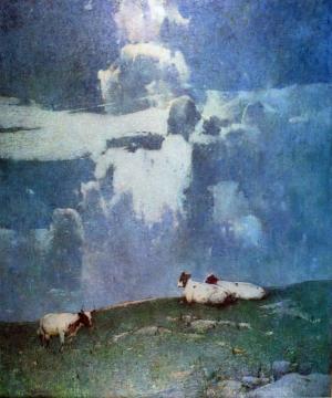 Evening Light Artwork by Emil Carlsen