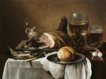 Breakfast Piece Artwork by Pieter Claesz