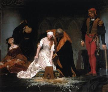 The Execution Of Lady Jane Gray Artwork by Paul Delaroche