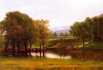 The Baptism Artwork by Thomas Worthington Whittredge
