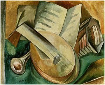 Still Life With Musical Instruments Artwork by Georges Braque