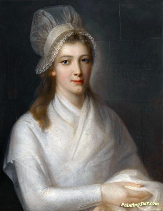Portrait of Charlotte Corday Artwork by Jean-Jacques Hauer