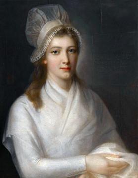 Portrait of Charlotte Corday Artwork by Jean-Jacques Hauer