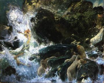 The Rhinemaidens Artwork by Hans Makart
