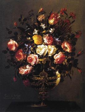 Vase of Flowers Artwork by Juan de Arellano