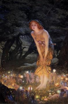 Midsummer Eve Artwork by Edward Robert Hughes