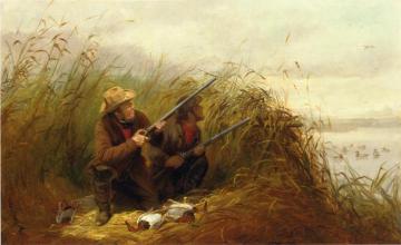 Duck Shooting with Decoys Artwork by Arthur Fitzwilliam Tait