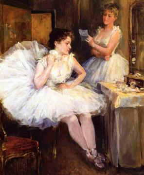 The Ballet Dancers Artwork by Willard Leroy Metcalf