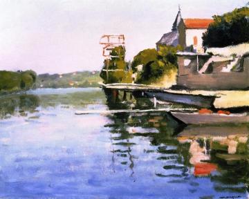 A Diving Board at La Frêtte Artwork by Albert Marquet