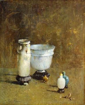 Jade and Ancient Glass Artwork by Emil Carlsen