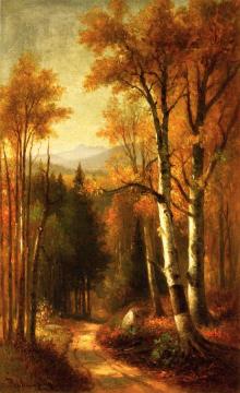 Woodland Birches Artwork by Benjamin Champney