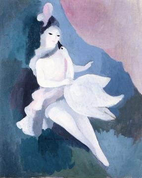 Leda and the Swan Artwork by Marie Laurencin