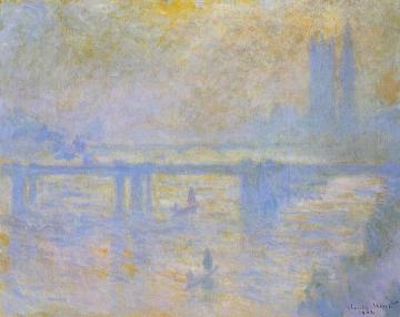 Charing Cross Bridge Artwork by Claude Oscar Monet