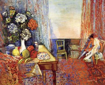Model In The Studio Artwork by Jean Dufy