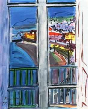 Window On The Promenade Des Anglais Artwork by Raoul Dufy