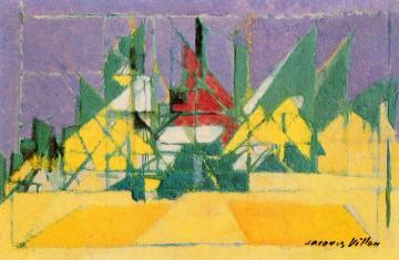 Red Tree Artwork by Jacques Villon