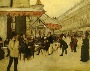 Café de la Paix Artwork by Jean Georges Beraud
